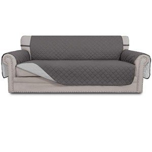 Reversible Oversized Couch Cover for Dogs - Gray