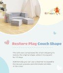 Modular Kids Sofa and Convertible Foam Couch