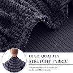 L Shape Washable Couch Cushion Covers - Dark Grey