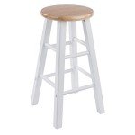 Winsome Element 24" Natural & White Counter Stools