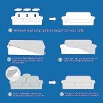 4-Piece Stretch Sofa Cover Set - Light Gray