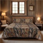 Realtree Camo Queen Sheet Set for Rustic Decor