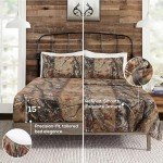 Realtree Camo Queen Sheet Set for Rustic Decor