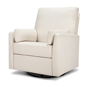 Ethan Swivel Recliner in Cream Linen