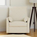 Ethan Swivel Recliner in Cream Linen