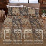Realtree Camo Queen Sheet Set for Rustic Decor