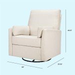 Ethan Swivel Recliner in Cream Linen