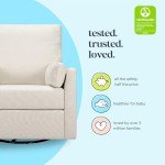 Ethan Swivel Recliner in Cream Linen
