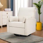 Ethan Swivel Recliner in Cream Linen