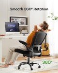 Ergonomic Mesh Office Chair with Flip-up Armrests