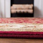 Lyndhurst 5'3" x 7'6" Red & Ivory Area Rug