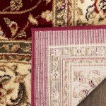 Lyndhurst 5'3" x 7'6" Red & Ivory Area Rug