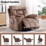 CANMOV Large Power Lift Recliner with Massage and Heat