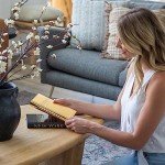 Stylish Black and Gold Decorative Faux Books Set