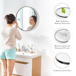 Black Round 24-Inch Wall Mirror for Any Room