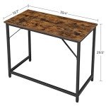 Rustic Industrial 39.4-Inch Computer Desk