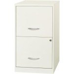 Lorell White 2-Drawer File Cabinet 14.2"x18"x24.5