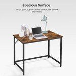Rustic Industrial 39.4-Inch Computer Desk