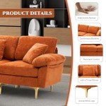 U-Shaped Velvet Sofa with Double Chaise Lounge