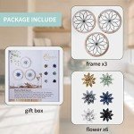 3-Piece Farmhouse Wall Decor with Interchangeable Flowers