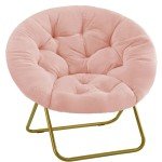 Cozy Faux Fur Saucer Chair - X-Large, Pink