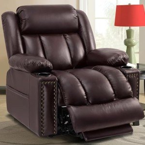 Large Power Lift Recliner Chair with Heat & Massage