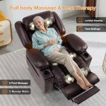 Large Power Lift Recliner Chair with Heat & Massage