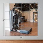 Large Frameless Gym Wall Mirror Tiles - 16PCS