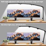Adjustable LED Desk Lamp with Clamp and Flexibility