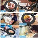 10X Magnifying Glass with Light and Clamp