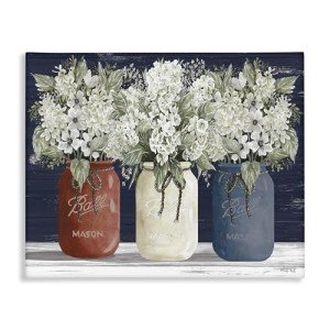 Americana Floral Bouquets Rustic Wall Art Decor