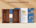 Acacia Wood Serving Tray with Metal Handles