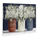 Americana Floral Bouquets Rustic Wall Art Decor