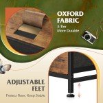 9-Drawer Rustic Fabric Storage Tower Dresser