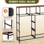 9-Drawer Rustic Fabric Storage Tower Dresser