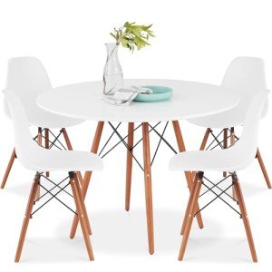 Compact 5-Piece Mid-Century Dining Set