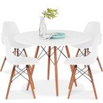 Compact 5-Piece Mid-Century Dining Set
