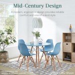 Compact 5-Piece Mid-Century Dining Set