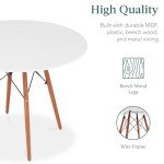Compact 5-Piece Mid-Century Dining Set