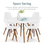 Compact 5-Piece Mid-Century Dining Set