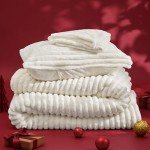 Cozy Cream Queen Fluffy Comforter Set