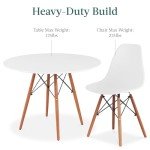 Compact 5-Piece Mid-Century Dining Set