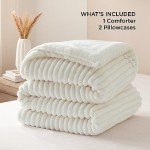 Cozy Cream Queen Fluffy Comforter Set