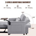 Versatile Velvet Loveseat Sofa Bed with Storage