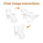 Beige Adjustable Folding Lounge Chair with Pillow