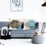 Decorative 20x20 Inch Pillow Covers - Set of 2