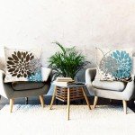 Decorative 20x20 Inch Pillow Covers - Set of 2