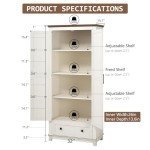 Farmhouse Kitchen Pantry Cabinet with Barn Doors