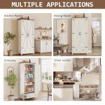 Farmhouse Kitchen Pantry Cabinet with Barn Doors