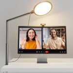 10.2" Adjustable Desk Ring Light for Video Calls